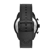  Shop Authentic Fossil Bronson Chronograph Black Dial Black Leather Strap Watch for Men - FS5874 - Luxxuri