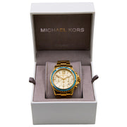  Shop Authentic Michael Kors Everest Chronograph Gold Dial Gold Steel Strap Watch For Women - MK7210 - Luxxuri