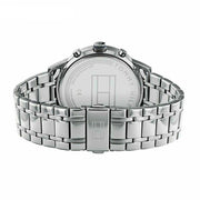  Shop Authentic Tommy Hilfiger Kyle Chronograph Grey Dial Silver Steel Strap Watch for Men - 1791632 - Luxxuri