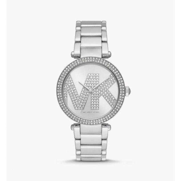  Shop Authentic Michael Kors Parker Quartz Silver Dial Silver Steel Strap Watch For Women - MK6658 - Luxxuri