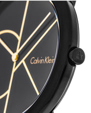  Shop Authentic Calvin Klein Minimal Black Dial Black Mesh Bracelet Watch for Men - K3M214X1 - Luxxuri