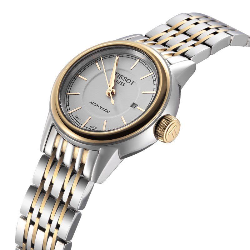  Shop Authentic Tissot Carson Automatic Silver Dial Two Tone Steel Strap Watch For Women - T085.207.22.011.00 - Luxxuri
