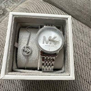  Shop Authentic Michael Kors Melissa Quartz Silver Dial Silver Steel Strap Watch for Women - MK4370 - Luxxuri