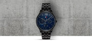 Shop Authentic Tommy Hilfiger Damon Quartz Chronograph Blue Dial Black Steel Strap Watch for Men - 1791454 - Luxxuri