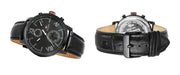  Shop Authentic Tommy Hilfiger Aden Chronograph Black Dial Black Leather Strap Watch for Men - 1791310 - Luxxuri