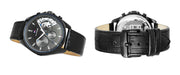  Shop Authentic Tommy Hilfiger Baker Chronograph Black Dial Black Leather Strap Watch For Men  - 1710452 - Luxxuri