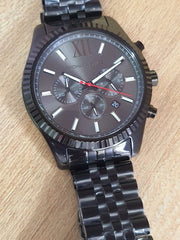  Shop Authentic Michael Kors Lexington Chronograph Black Dial Black Steel Strap Watch for Men - MK8320 - Luxxuri