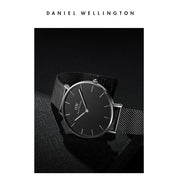  Shop Authentic Daniel Wellington Petite Ashfield Black Dial Black Mesh Strap Watch For Women - DW00100308 - Luxxuri