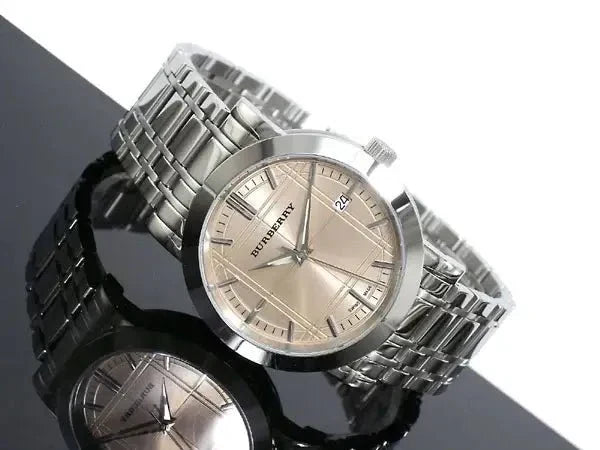  Shop Authentic Burberry Heritage Collection Rose Gold Dial Silver Steel Strap Watch for Men - BU1352 - Luxxuri