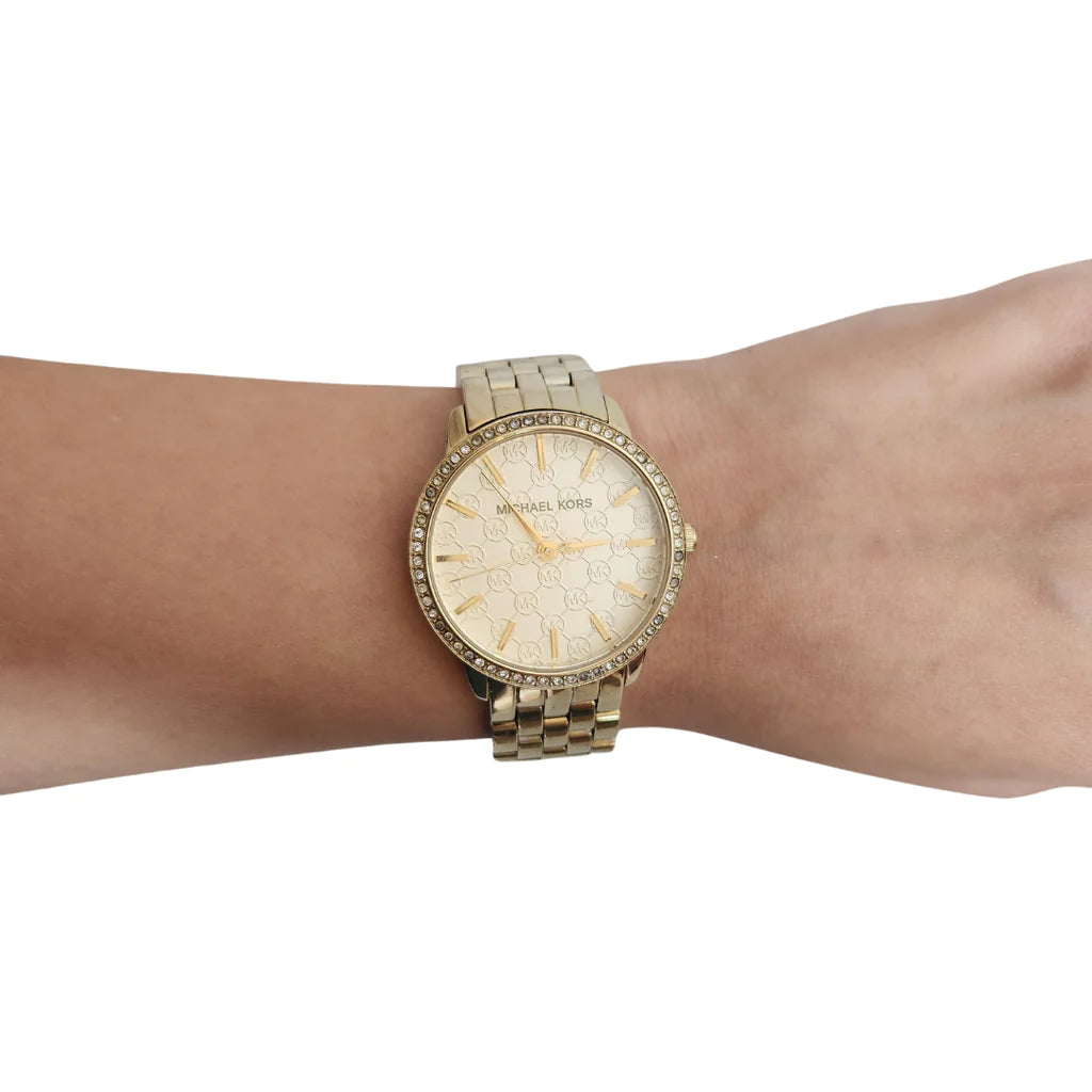  Shop Authentic Michael Kors Argyle Glitz Rose Gold Dial Rose Gold Steel Strap Watch For Women - MK3120 - Luxxuri