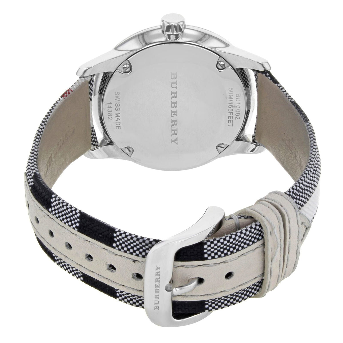  Shop Authentic Burberry The Classic Horseferry Silver Dial Black Leather Strap Watch for Men - BU10002 - Luxxuri