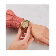  Shop Authentic Guess Limelight Quartz Gold Dial  Gold Leather Strap Watch For Women - W0775L13 - Luxxuri