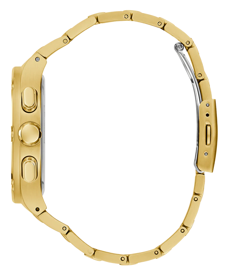  Shop Authentic Guess Headliner Multifunction Black Dial Gold Steel Strap Watch For Men - GW0572G2 - Luxxuri
