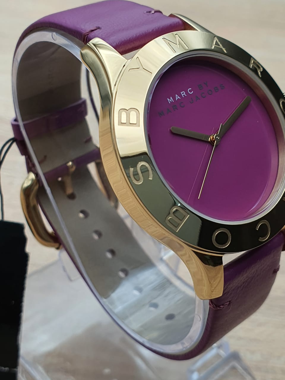  Shop Authentic Marc Jacobs Blade Purple Dial Purple Leather Strap Watch for Women - MBM1203 - Luxxuri
