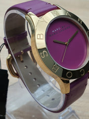  Shop Authentic Marc Jacobs Blade Purple Dial Purple Leather Strap Watch for Women - MBM1203 - Luxxuri
