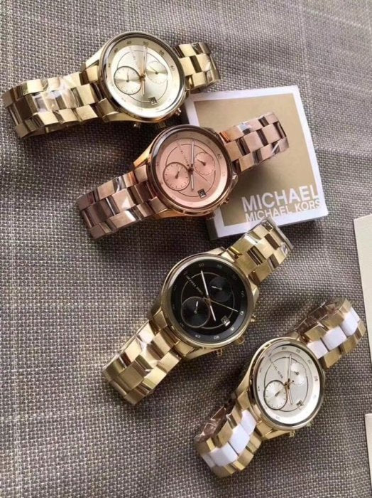  Shop Authentic Michael Kors Blair Quartz Black Dial Gold Steel Strap Watch For Women - MK6497 - Luxxuri