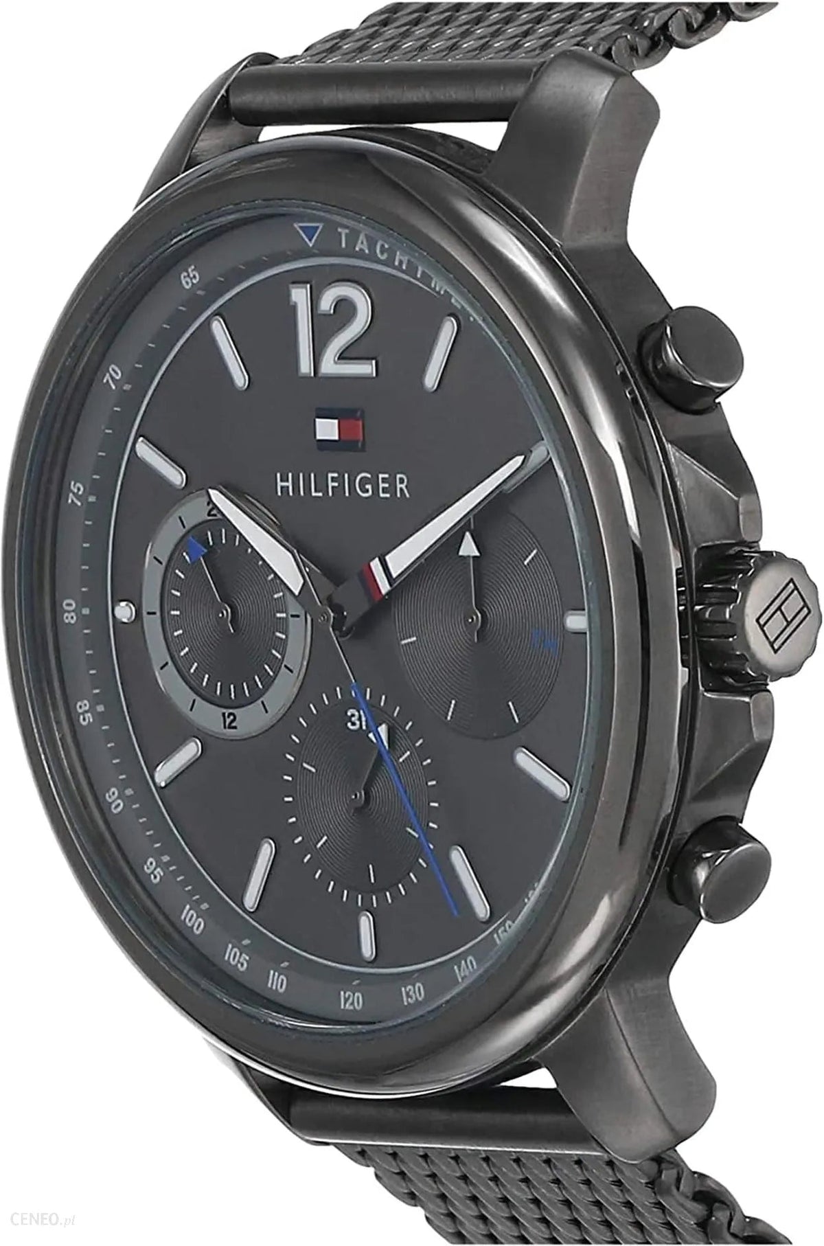  Shop Authentic Tommy Hilfiger London Chronograph Grey Dial Grey Mesh Bracelet Watch for Men - 1791530 - Luxxuri