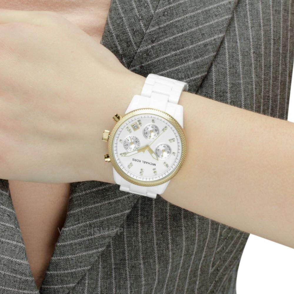 Shop Authentic Michael Kors Runway White Dial White Steel Strap Watch for Women - MK5237 - Luxxuri