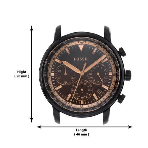  Shop Authentic Fossil Goodwin Chronograph Brown Dial Brown Leather Strap Watch for Men - FS5529 - Luxxuri