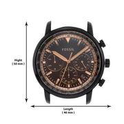  Shop Authentic Fossil Goodwin Chronograph Brown Dial Brown Leather Strap Watch for Men - FS5529 - Luxxuri