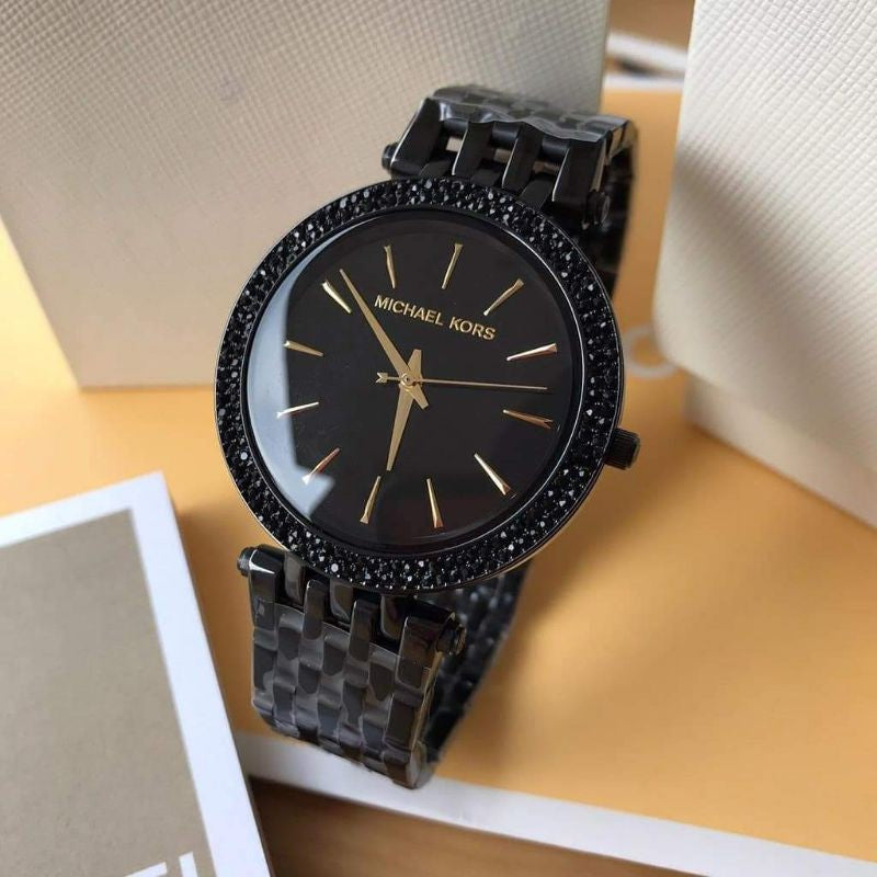  Shop Authentic Michael Kors Darci Black Dial Black Steel Strap Watch for Women - MK3337 - Luxxuri