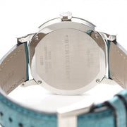  Shop Authentic Burberry White Dial Turquoise Leather Strap Watch for Women - BU9120 - Luxxuri
