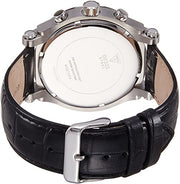  Shop Authentic Guess Pinnacle Chronograph Quartz Blue Dial Black Leather Strap Watch For Men - W0673G4 - Luxxuri