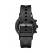  Shop Authentic Emporio Armani Chronograph Quartz Silver Dial Black Rubber Strap Watch For Men - AR11048 - Luxxuri