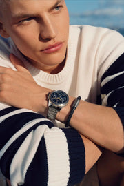  Shop Authentic Tommy Hilfiger Lars Chronograph Blue Dial Silver Steel Strap Watch For Men - 1792059 - Luxxuri