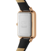  Shop Authentic Daniel Wellington Quadro Black Dial Black Leather Strap Watch For Women  - DW00100449 - Luxxuri