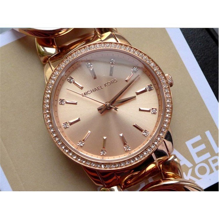  Shop Authentic Michael Kors Nini Quartz Crystals Rose Gold Dial Rose Go Watch For Women - MK3236 - Luxxuri