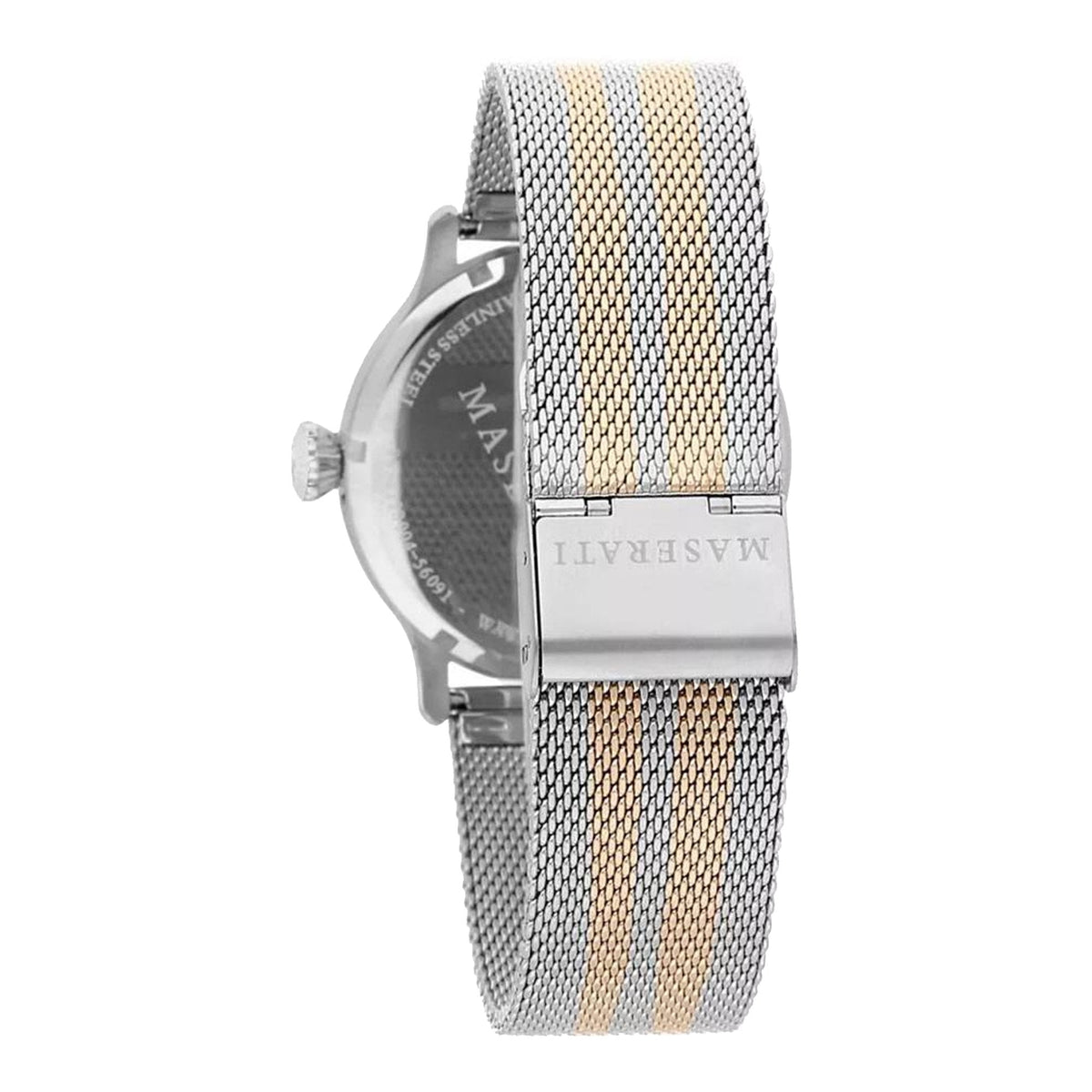  Shop Authentic Maserati Epoca Silver Dial Two Tone Mesh Bracelet Watch For Men - R8853118005 - Luxxuri