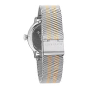  Shop Authentic Maserati Epoca Silver Dial Two Tone Mesh Bracelet Watch For Men - R8853118005 - Luxxuri