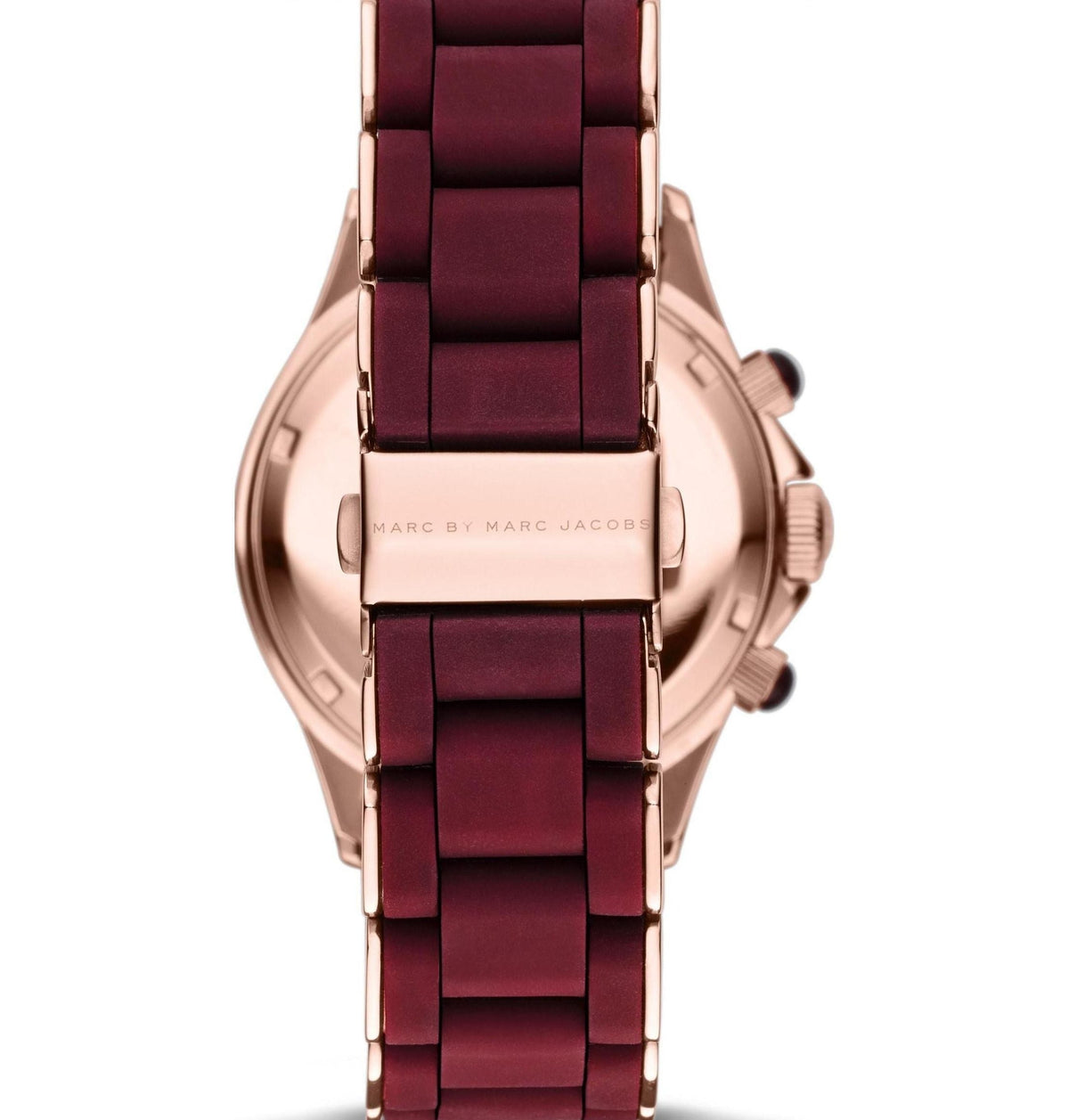  Shop Authentic Marc Jacobs Rock Chronograph Red Dial Red Silicone Strap Watch for Women - MBM2596 - Luxxuri