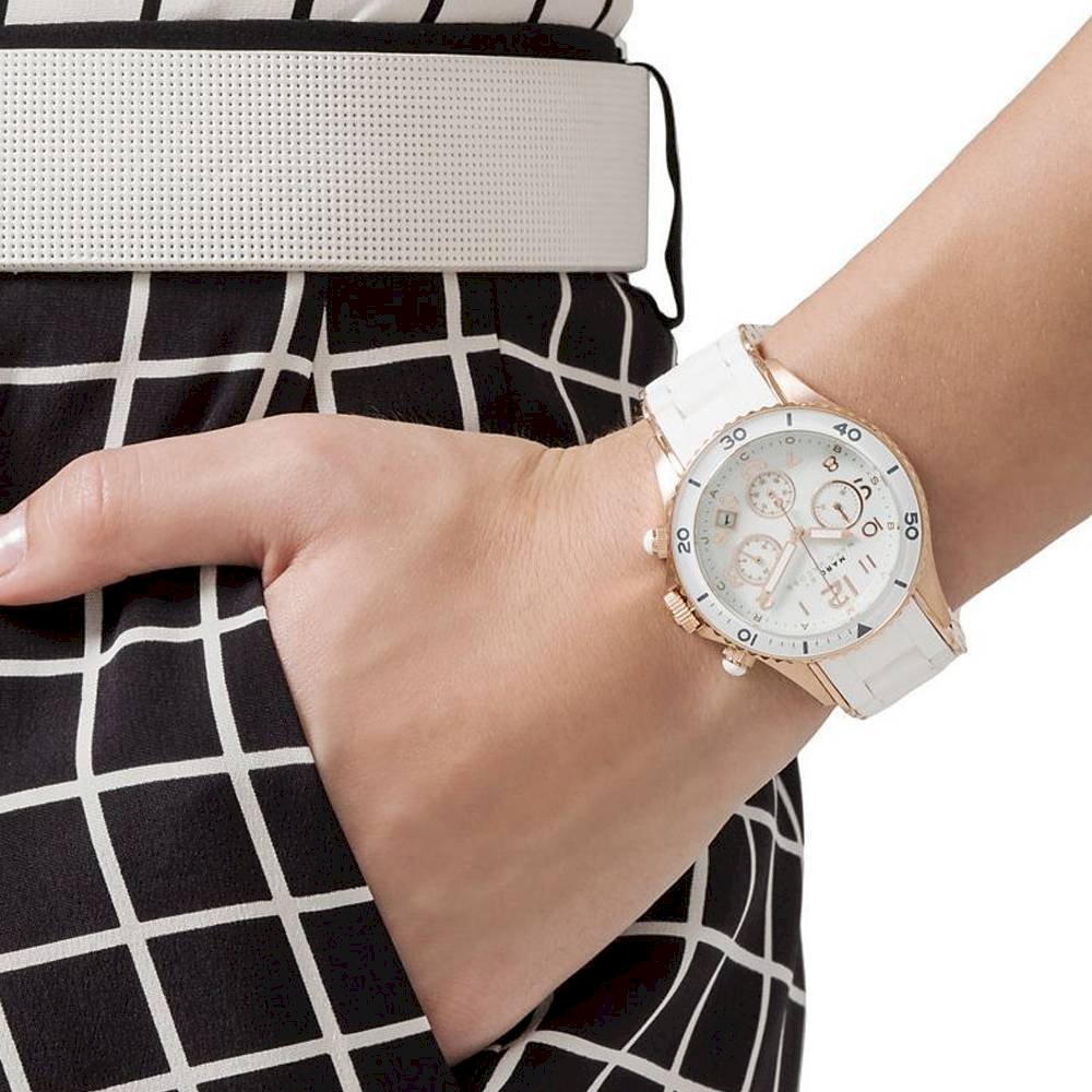  Shop Authentic Marc Jacobs Rock Chronograph White Dial White Silicone Strap Watch for Women - MBM2547 - Luxxuri