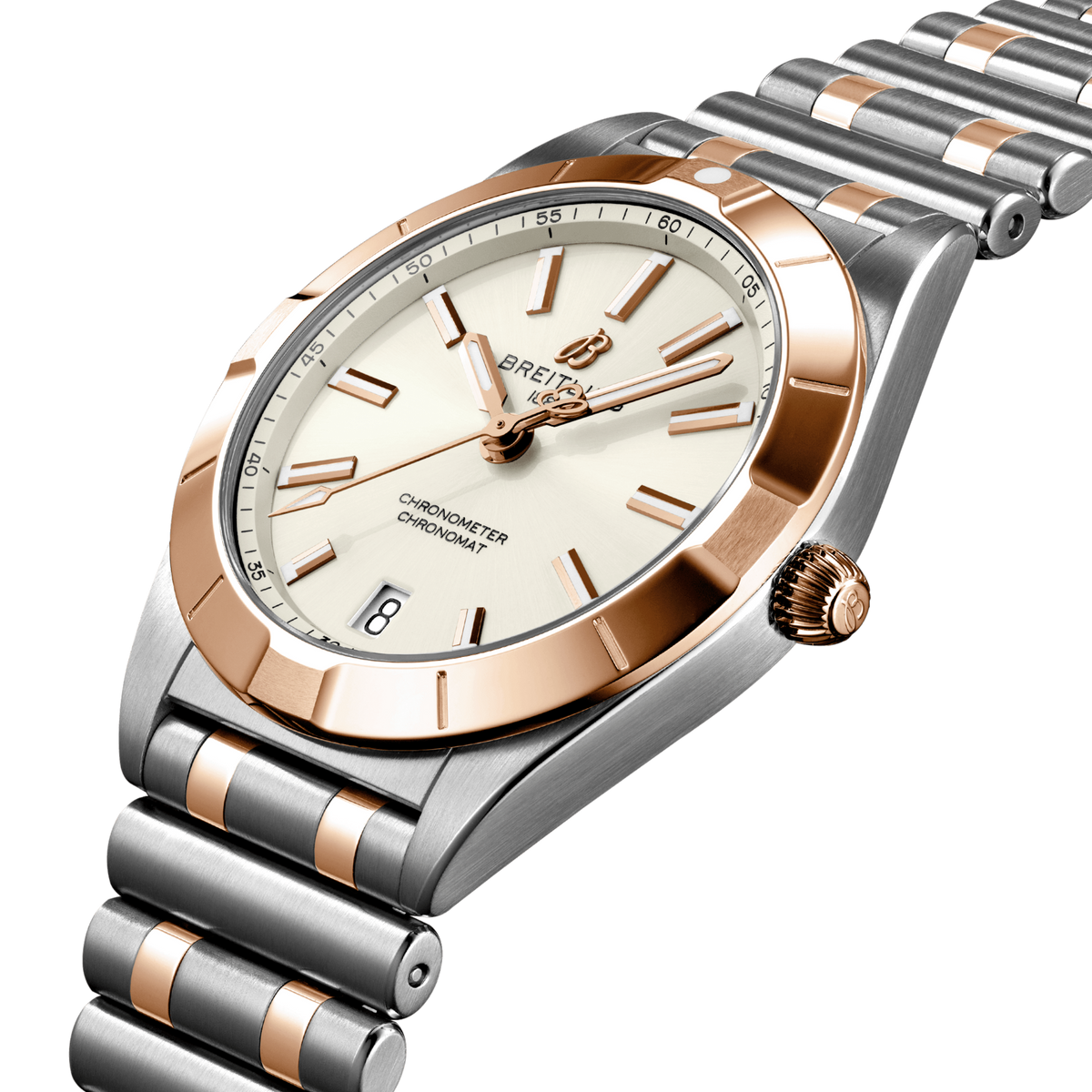  Shop Authentic Breitling Chronomat Automatic 36 White Dial Two Tone Steel Strap Watch for Women - U10380101A1U1 - Luxxuri