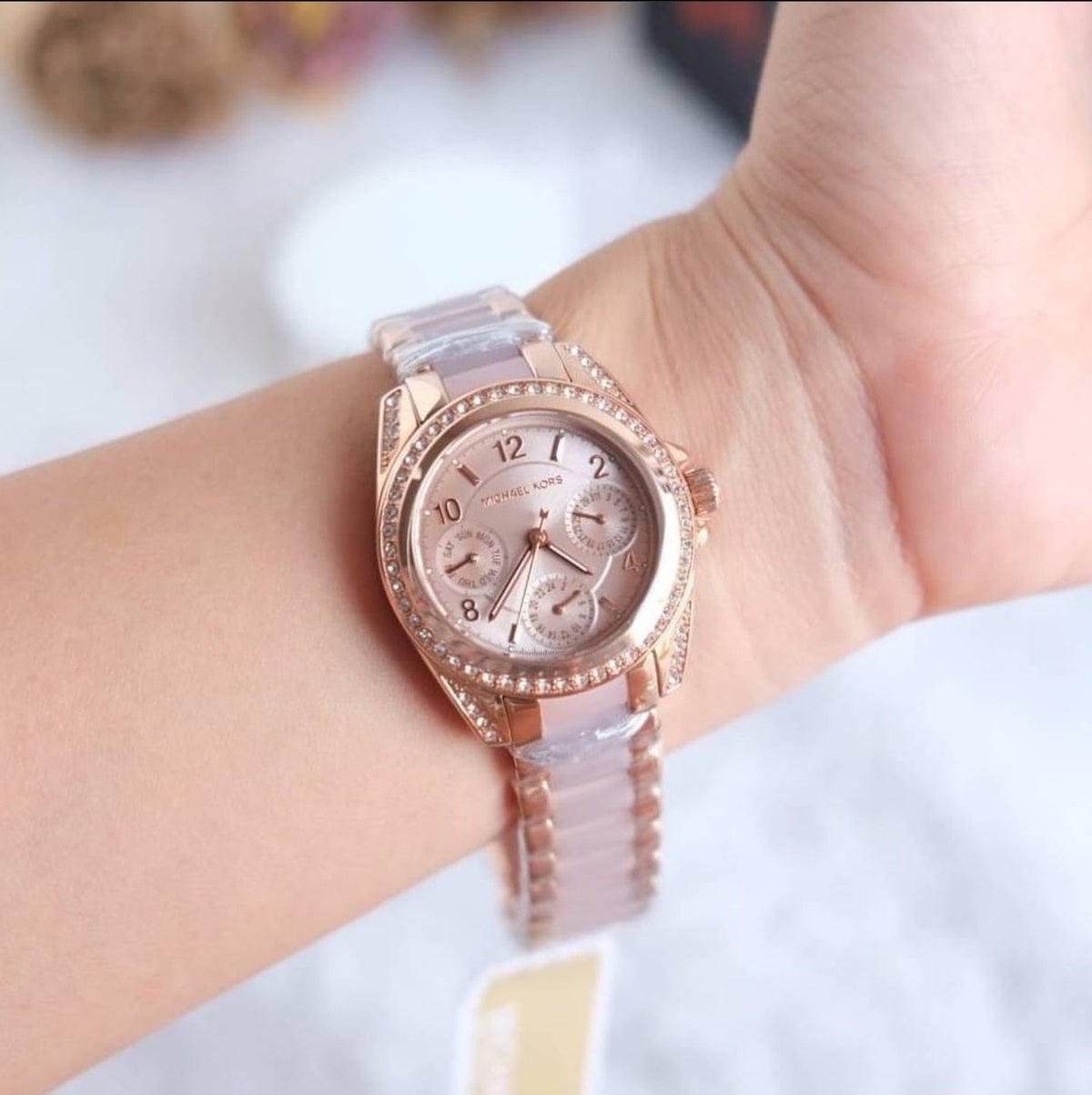  Shop Authentic Michael Kors Blair Rose Gold Dial Two Tone Steel Strap Watch for Women - MK6175 - Luxxuri