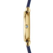  Shop Authentic Emporio Armani Gianni T Bar Blue Dial Blue Leather Strap Watch For Women - AR1875 - Luxxuri