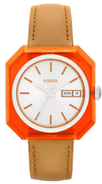  Shop Authentic Fossil Candy White Dial Brown Leather Strap Watch for Women - ES3537 - Luxxuri