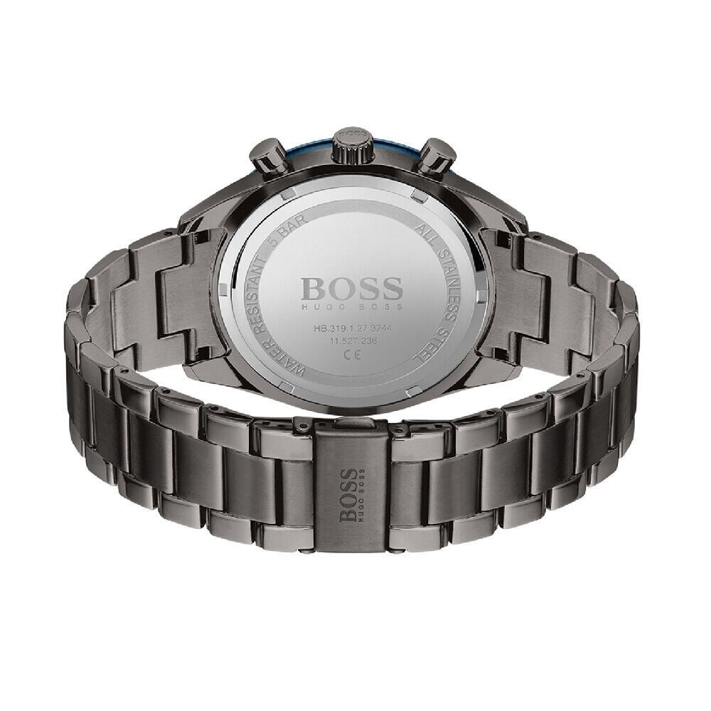  Shop Authentic Hugo Boss Distinct Grey Dial Gren Steel Strap Watch for Men - 1513858 - Luxxuri