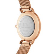  Shop Authentic Daniel Wellington Petite Amber Brown Dial Gold Mesh Strap Watch For Women - DW00100476 - Luxxuri