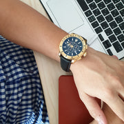  Shop Authentic Versace Casual Chronograph Blue Dial Blue Leather Strap Watch for Men - VERG004-18 - Luxxuri