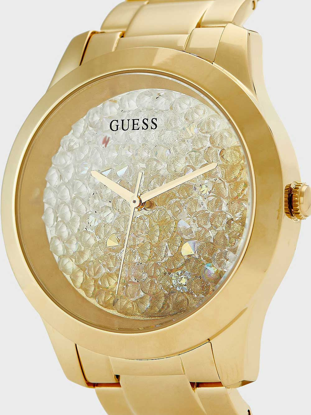  Shop Authentic Guess Crush Gold Dial Gold Steel Strap Watch For Women - GW0020L2 - Luxxuri