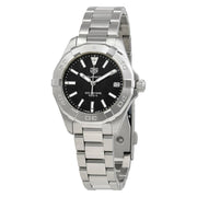  Shop Authentic Tag Heuer Aquaracer Black Dial Silver Steel Strap Watch for Women - WBD1310.BA0740 - Luxxuri