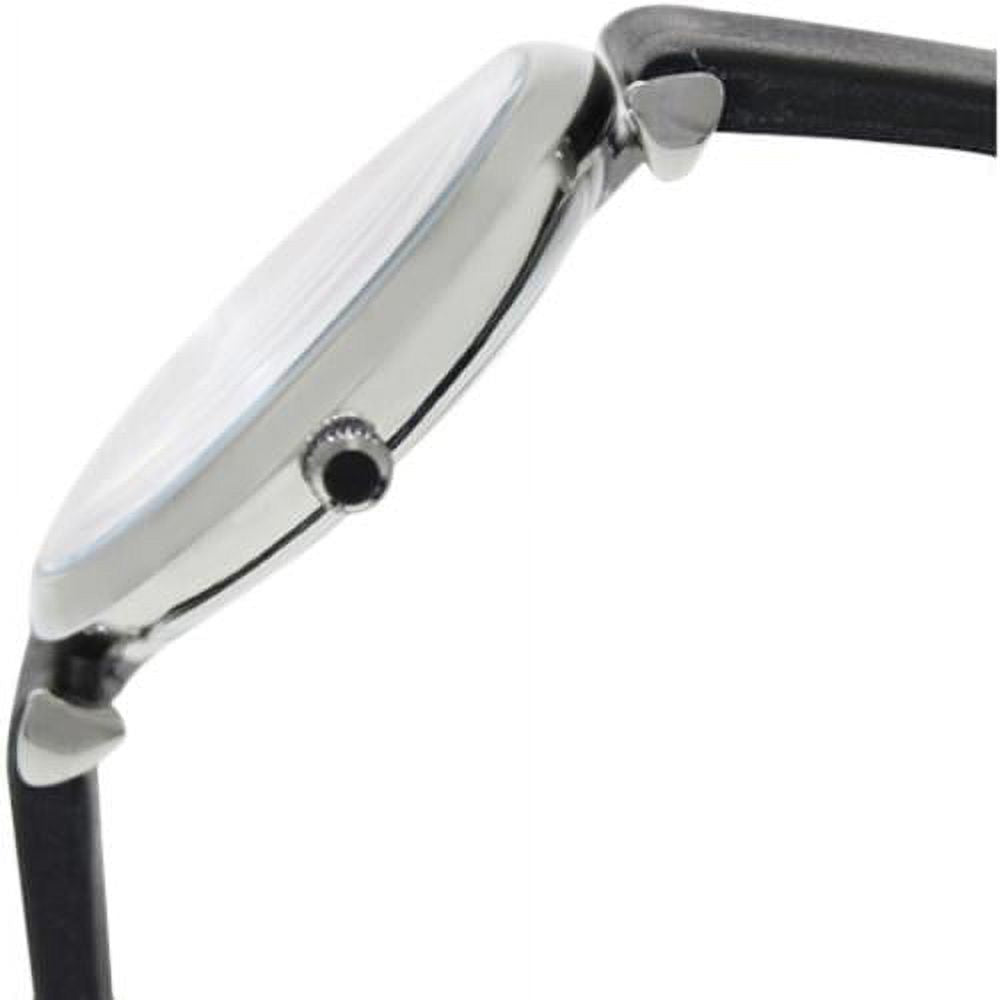 Shop Authentic Emporio Armani Retro Analog Quartz Silver Dial Black Leather Strap Watch For Men - AR1674 - Luxxuri