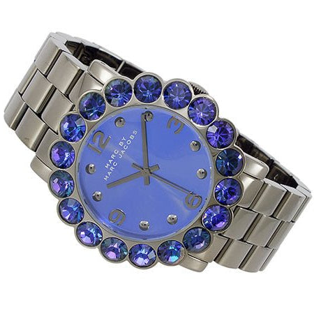 Shop Authentic Marc Jacobs Amy Purple Dial Black Steel Strap Watch for Women - MBM3224 - Luxxuri
