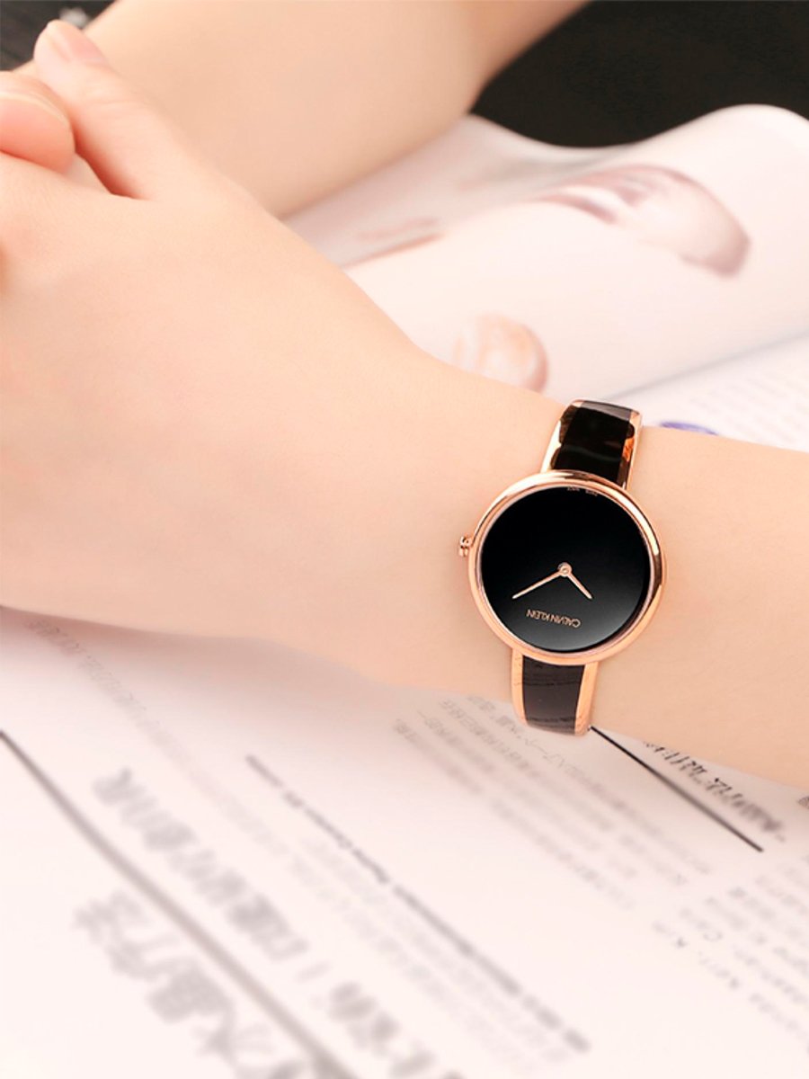  Shop Authentic Calvin Klein Seduce Black Dial Two Tone Steel Strap Watch for Women - K4E2N611 - Luxxuri