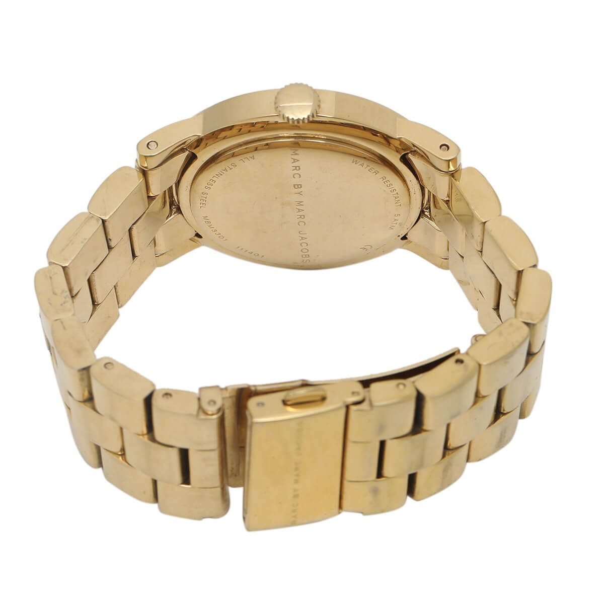  Shop Authentic Marc Jacobs Amy Blue Dial Gold Steel Strap Watch for Women - MBM3301 - Luxxuri