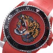  Shop Authentic Gucci Dive Quartz Red Dial Red Rubber Strap Watch For Men - YA136315 - Luxxuri