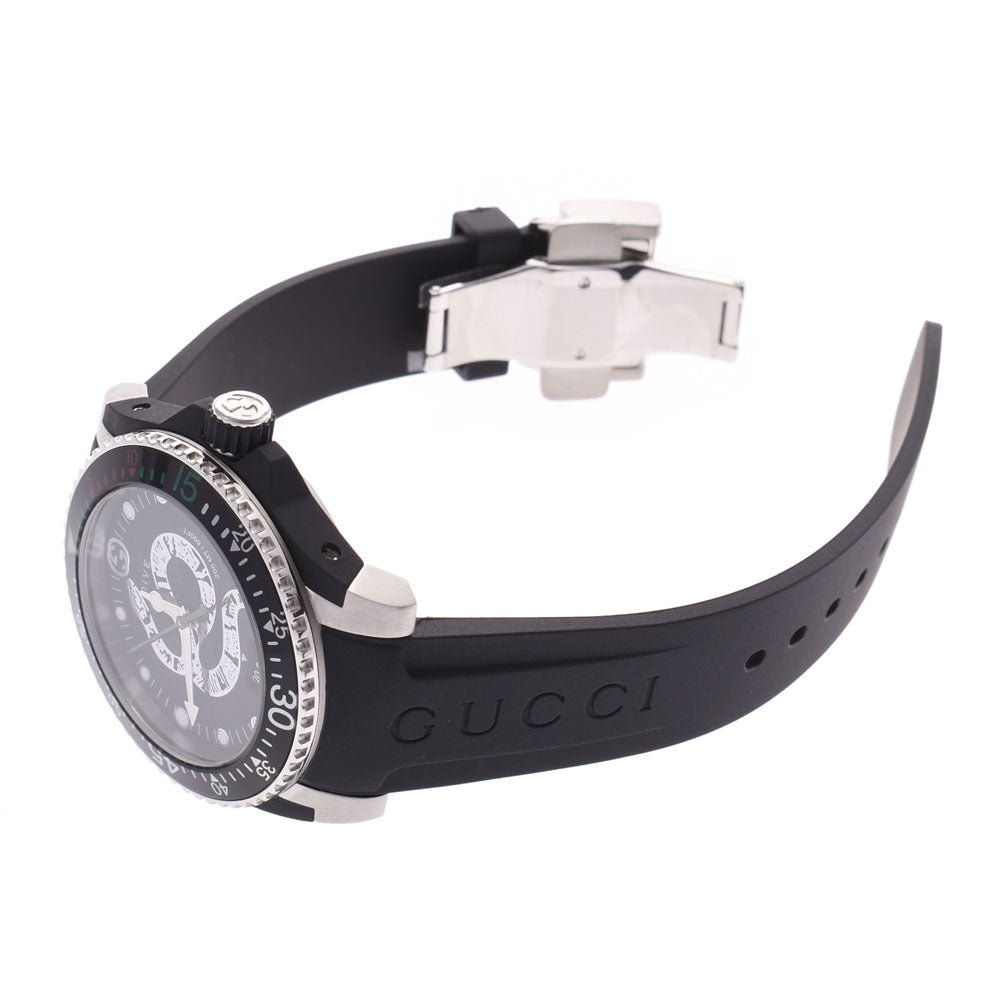  Shop Authentic Gucci Dive Feline Black Dial Black Rubber Strap Watch For Men - YA136323 - Luxxuri